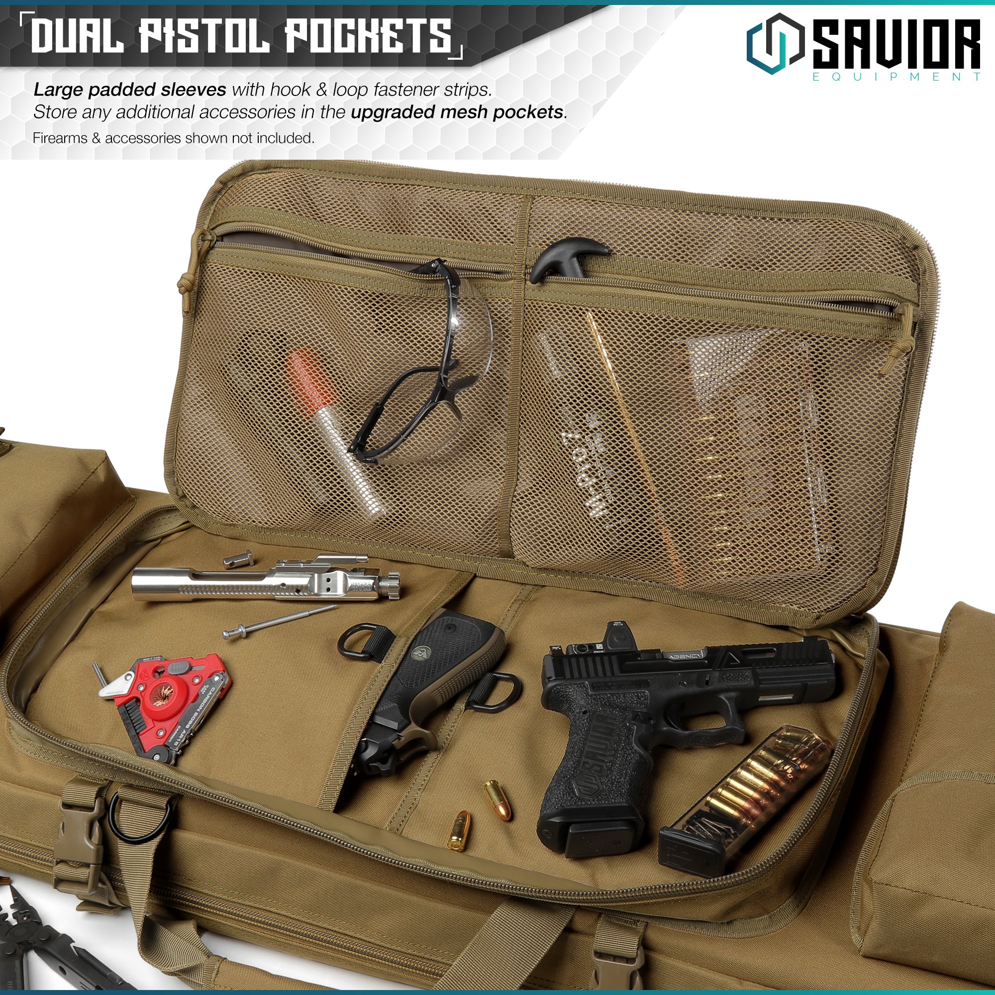 Savior Equipment Urban Warfare 36" - Double Rifle Bag - Tan