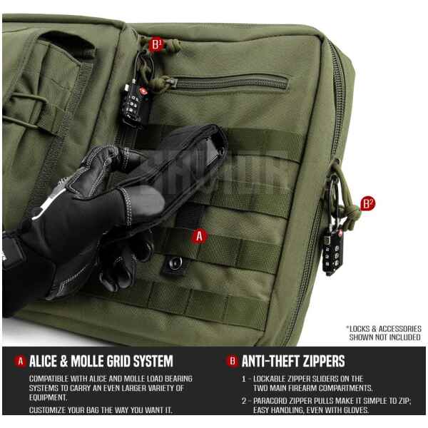 Savior Equipment American Classic 46" - Double Rifle Bag - Green
