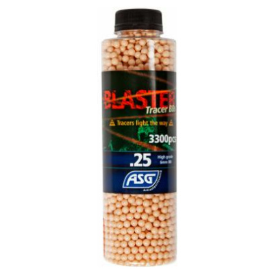 ASG Blaster Tracer, 0.25g, airsoft BB, 3300 pcs. bottle - red